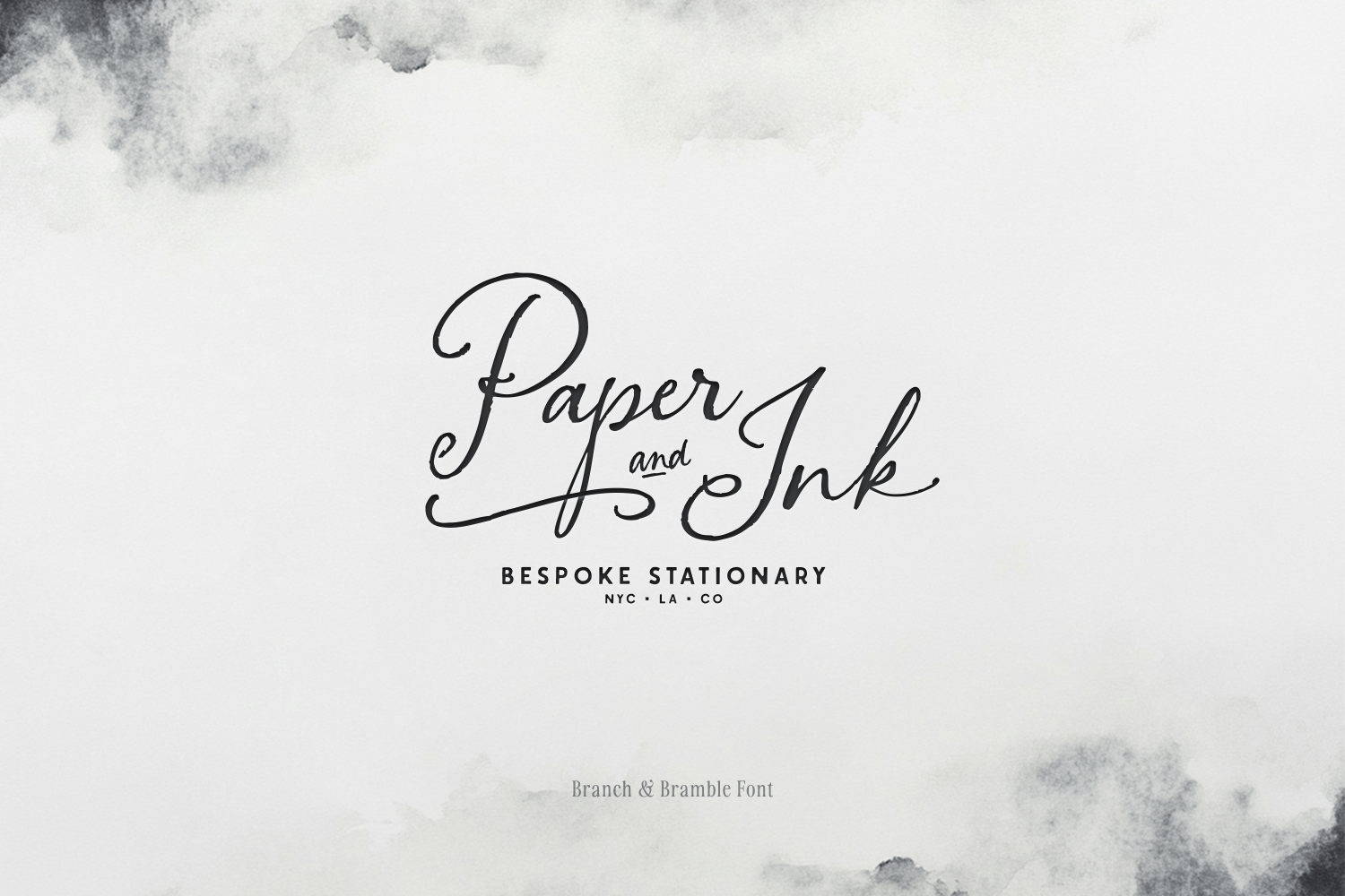 Branch & Bramble Calligraphy Font Font Poster #1