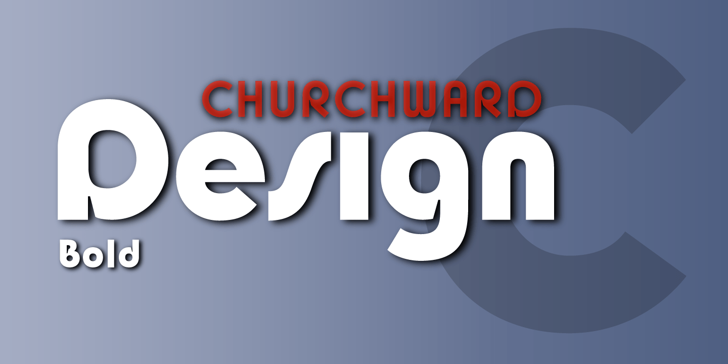 Churchward Design Bold Font Poster #1