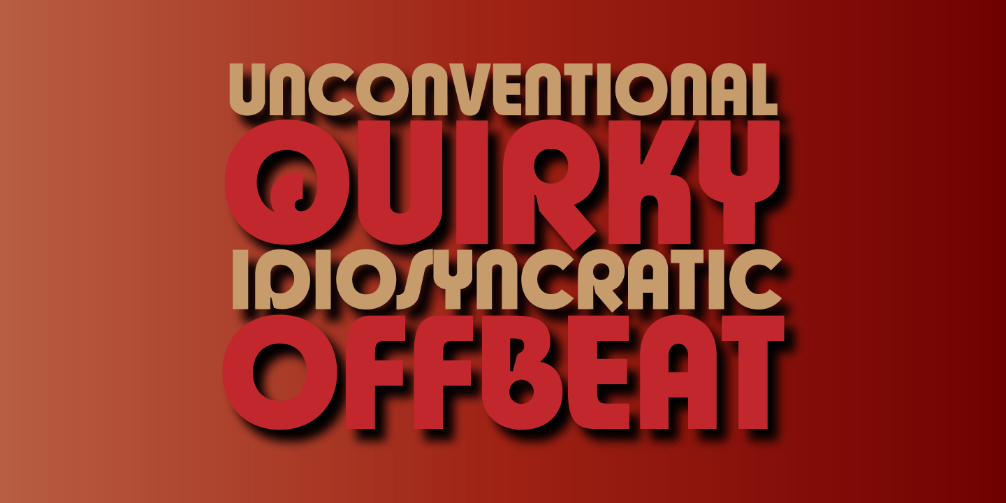 Churchward Design Bold Font Poster #1