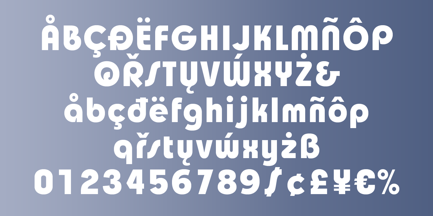 Churchward Design Bold Font Poster #1