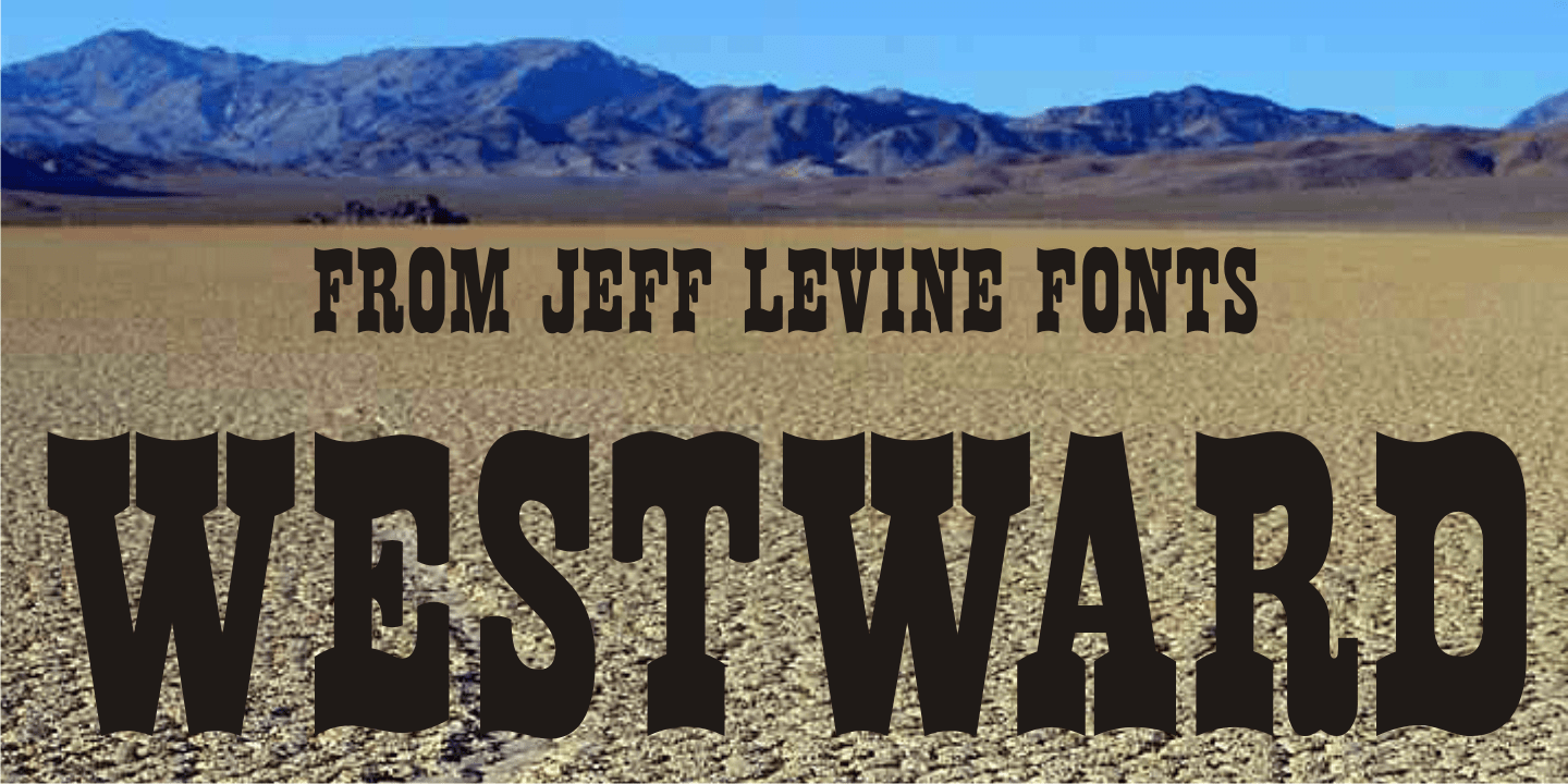 Westward Font Family Poster