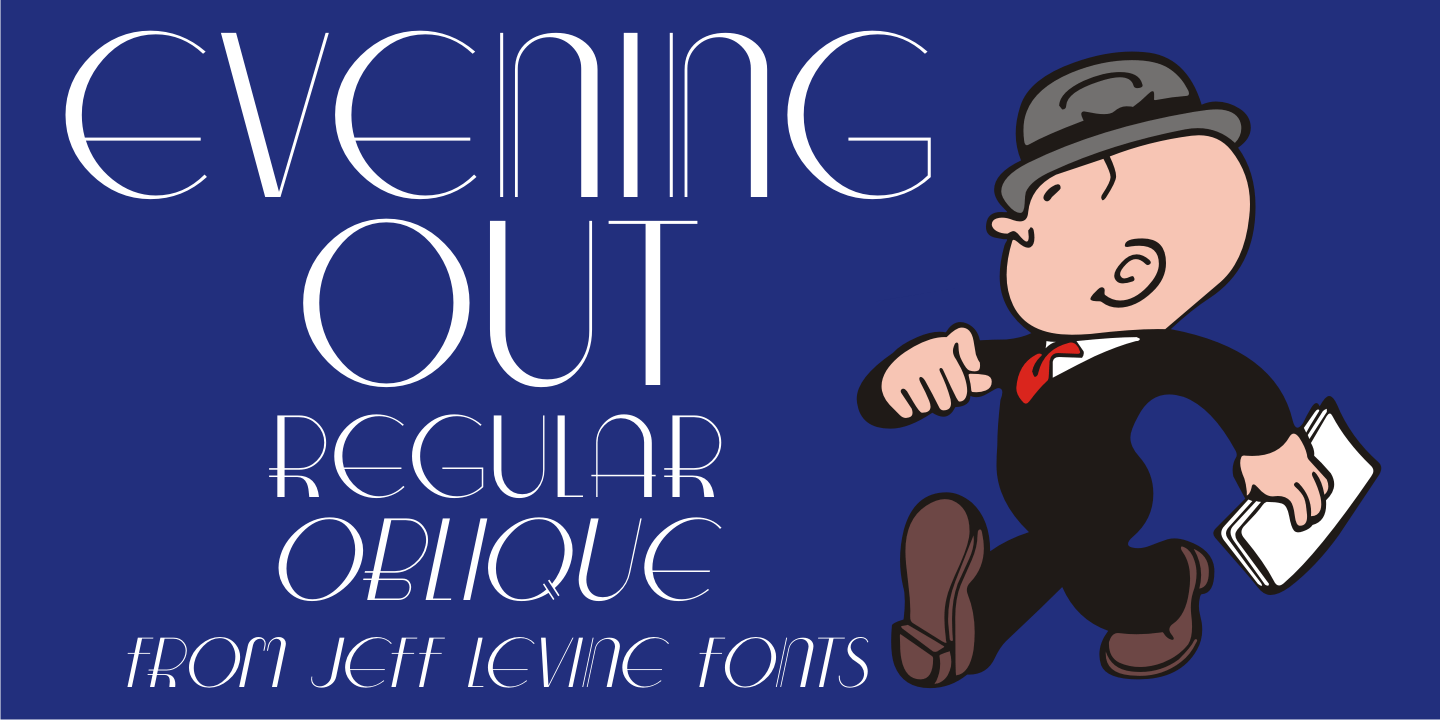 Evening Out Font Family Poster
