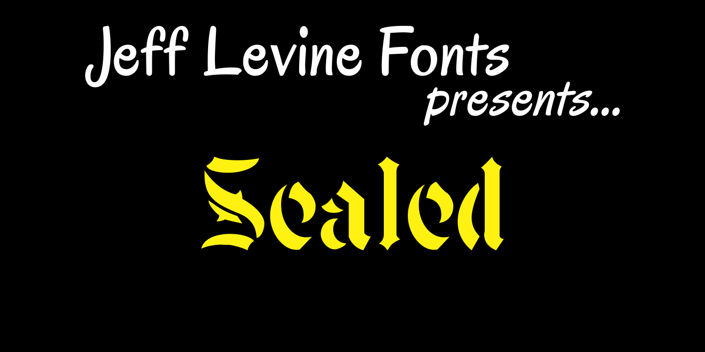 Sealed Font Poster #1