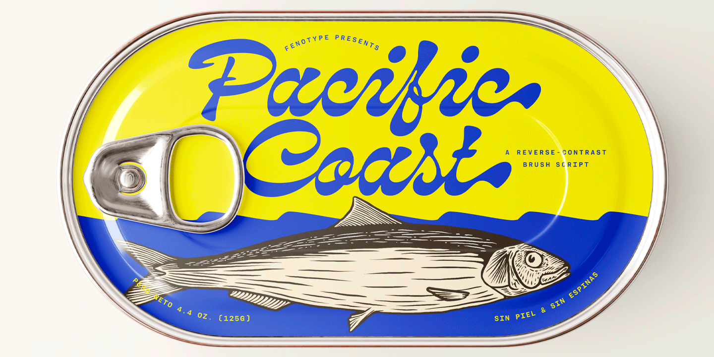 Pacific Coast Font Family Poster