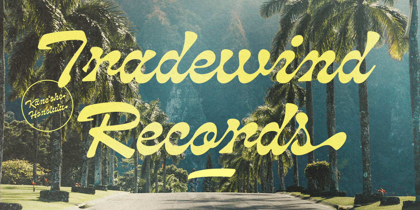 Pacific Coast Font Poster #1