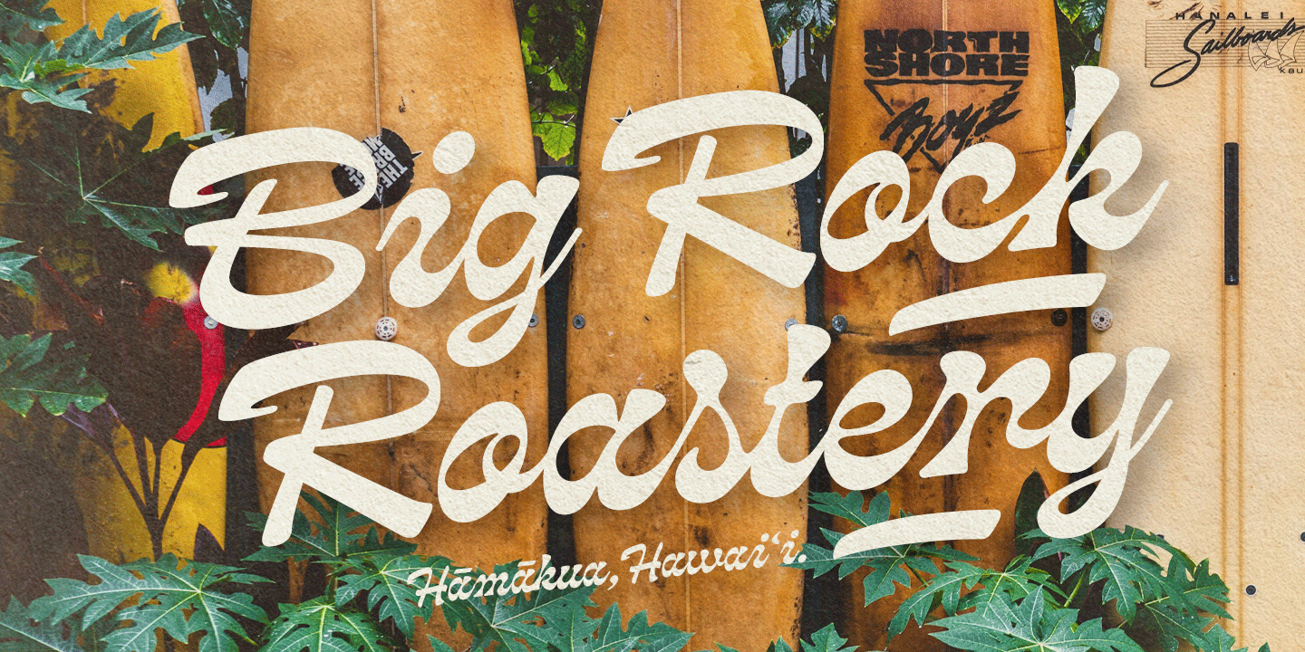 Pacific Coast Font Poster #1