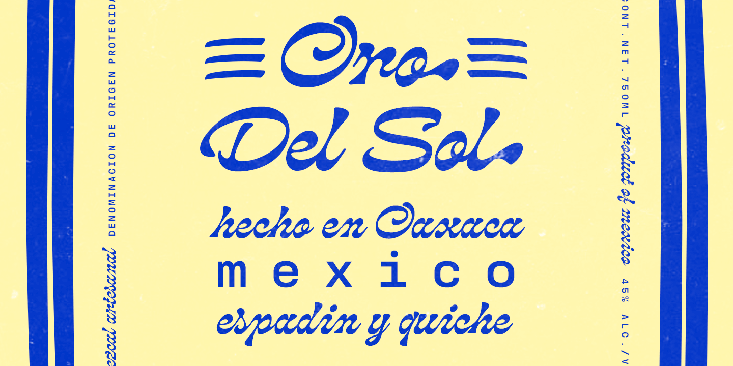 Pacific Coast Font Poster #1