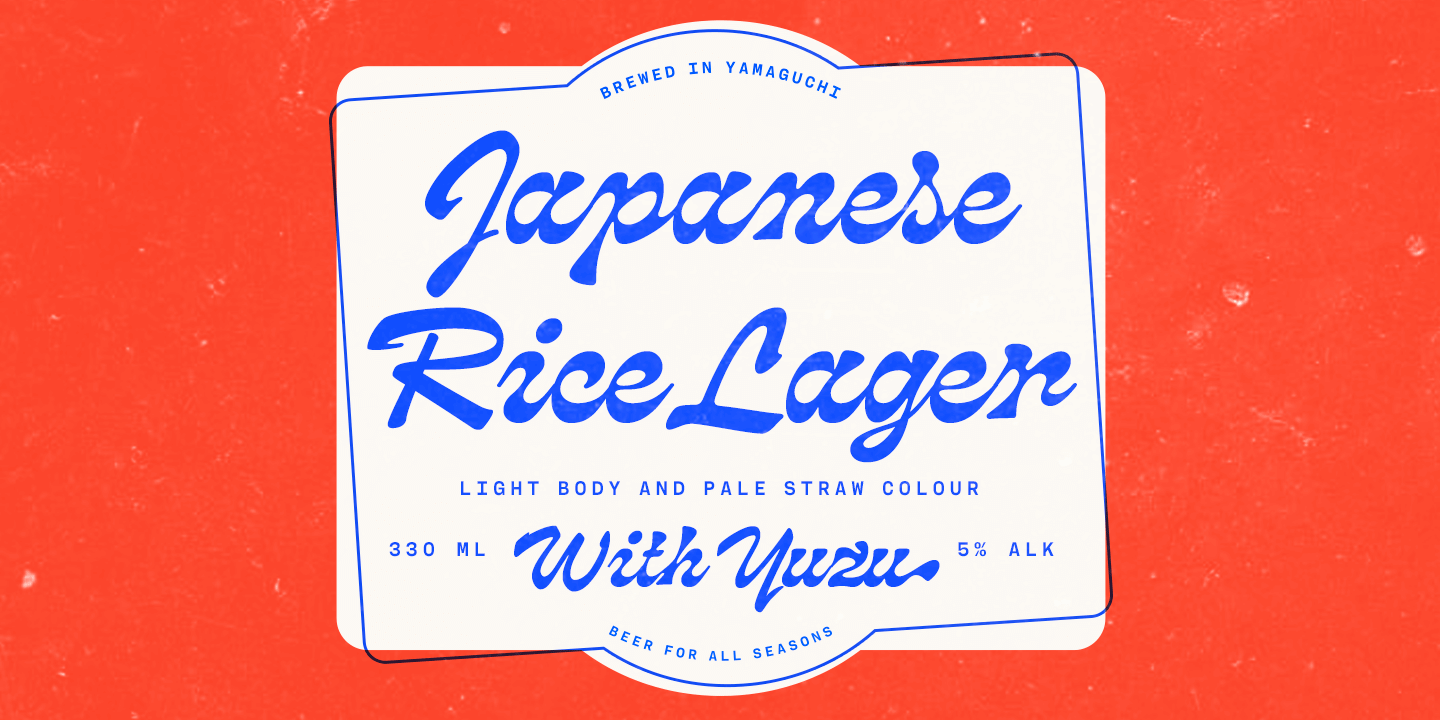 Pacific Coast Font Poster #1
