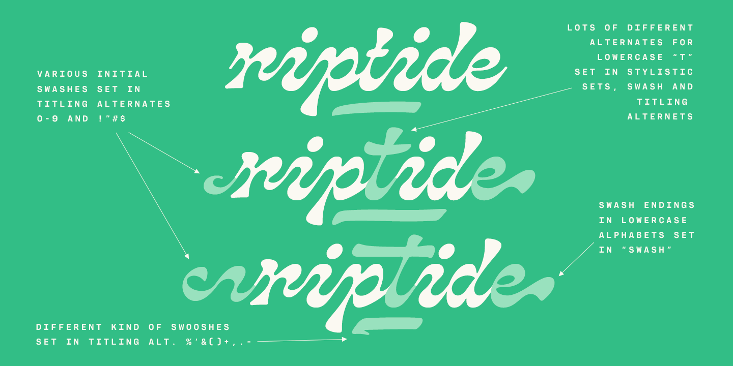 Pacific Coast Font Poster #1