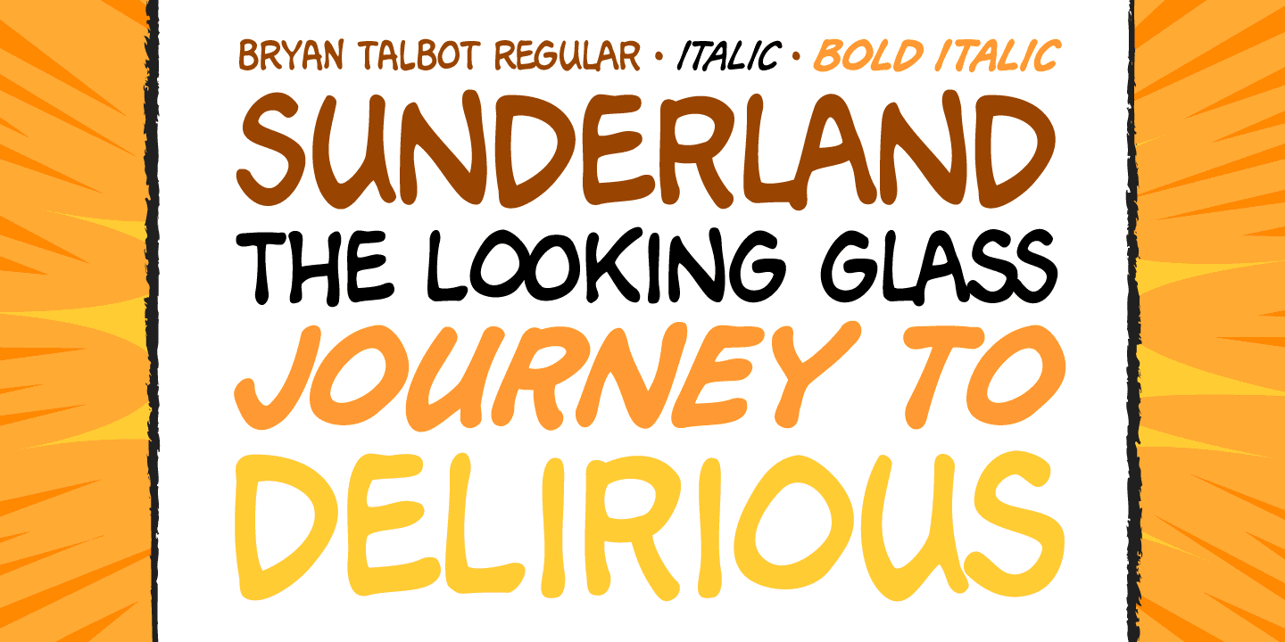 Bryan Talbot Font Poster #1