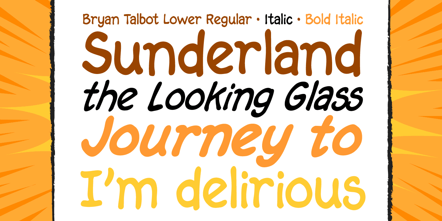 Bryan Talbot Font Poster #1