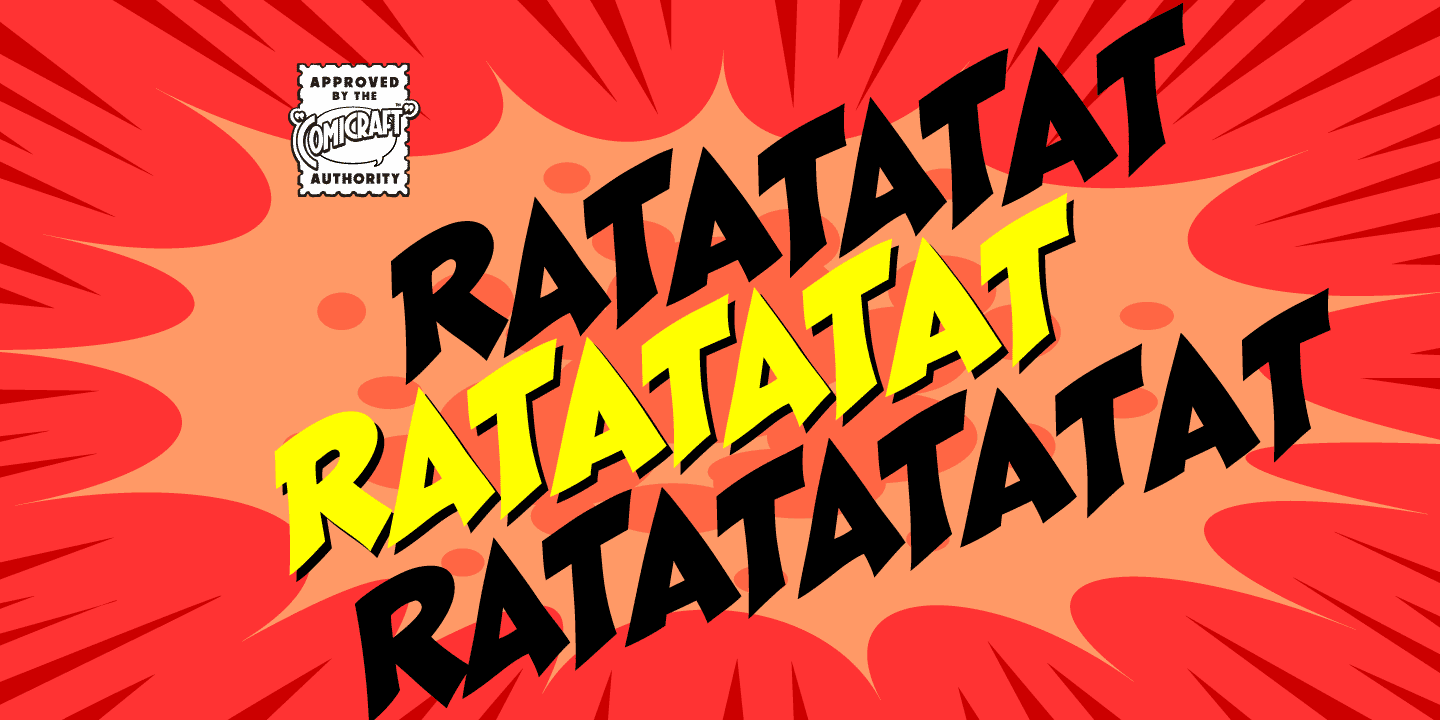 Ratatatat Font Poster