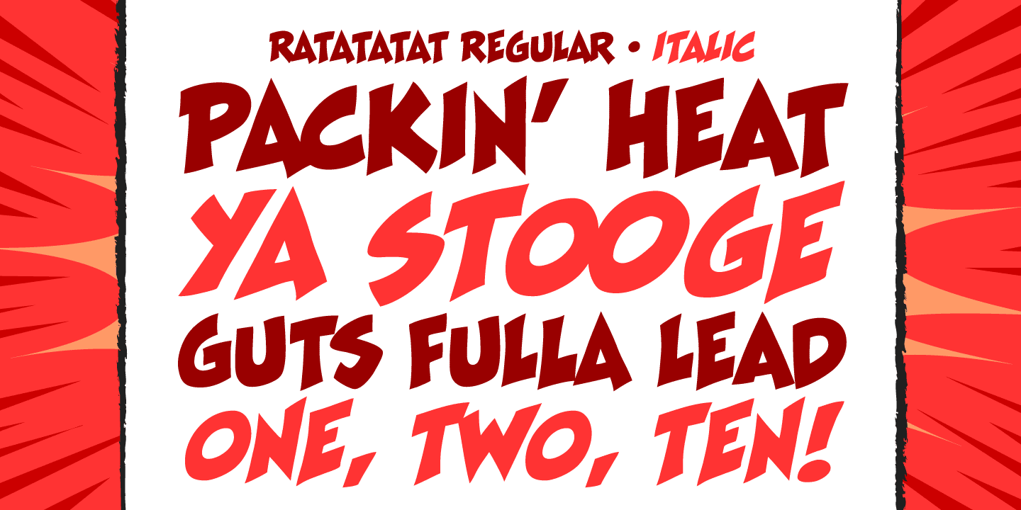 Ratatatat Font Poster #1