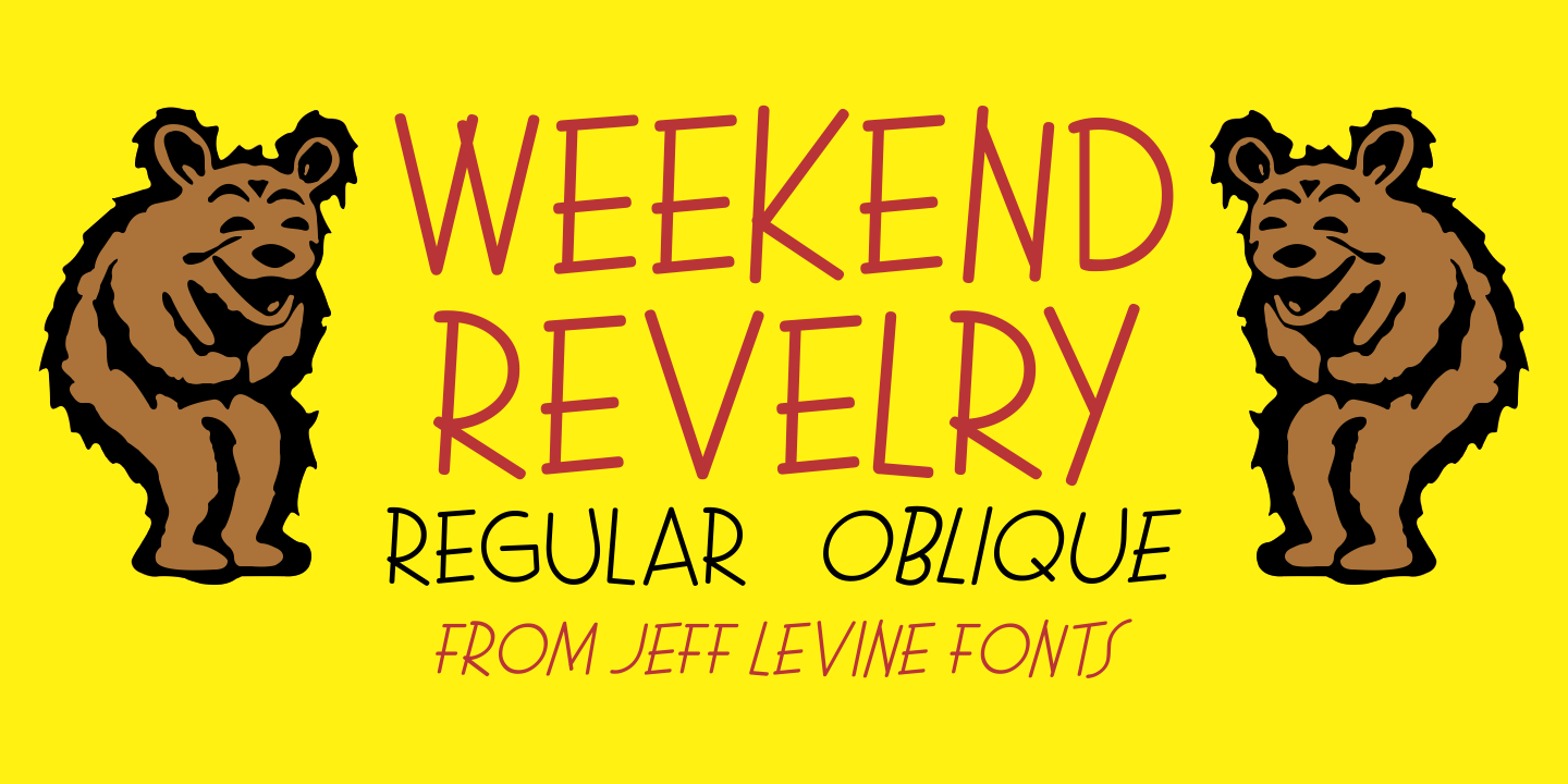 Weekend Revelry Font Family Poster