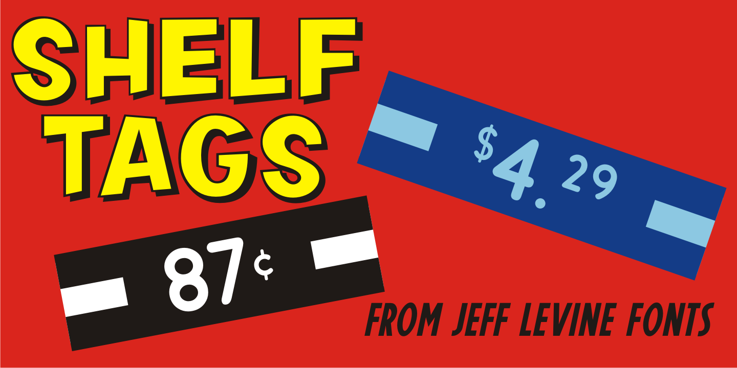 Shelf Tags Font Poster #1