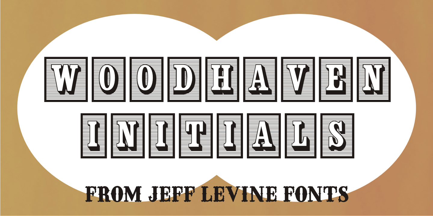 Woodhaven Initials Font Family Poster