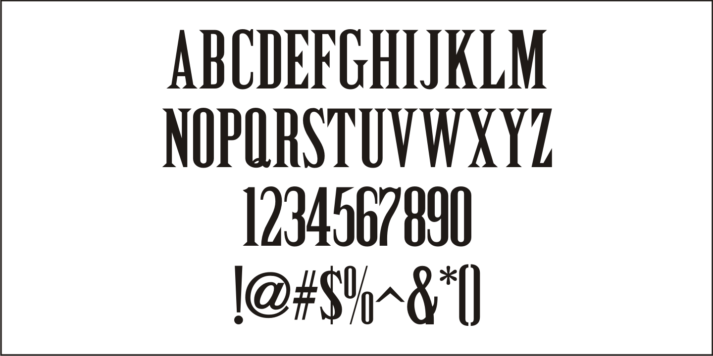 Cattle Trail Font Poster #3