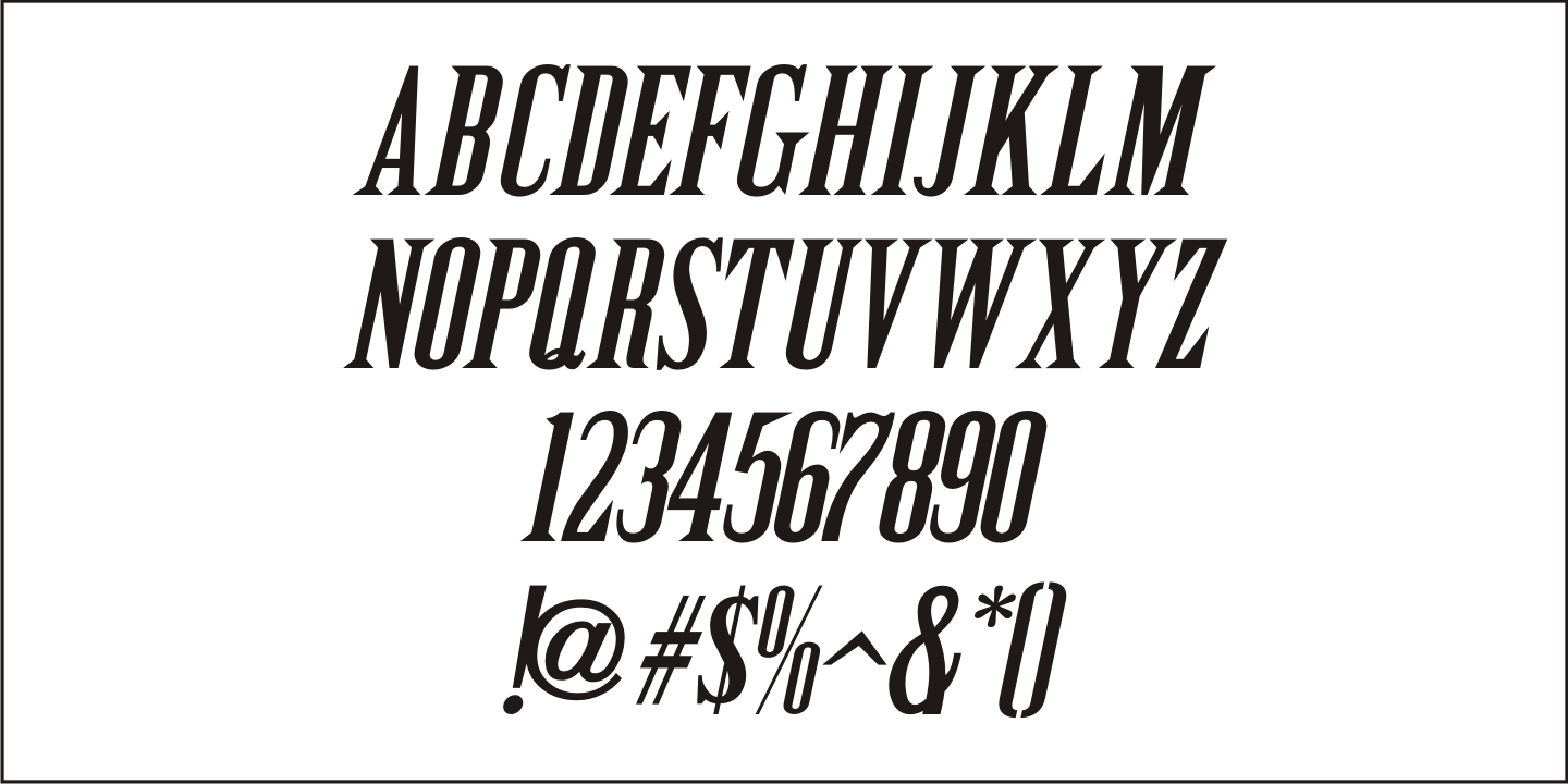 Cattle Trail Font Poster #5