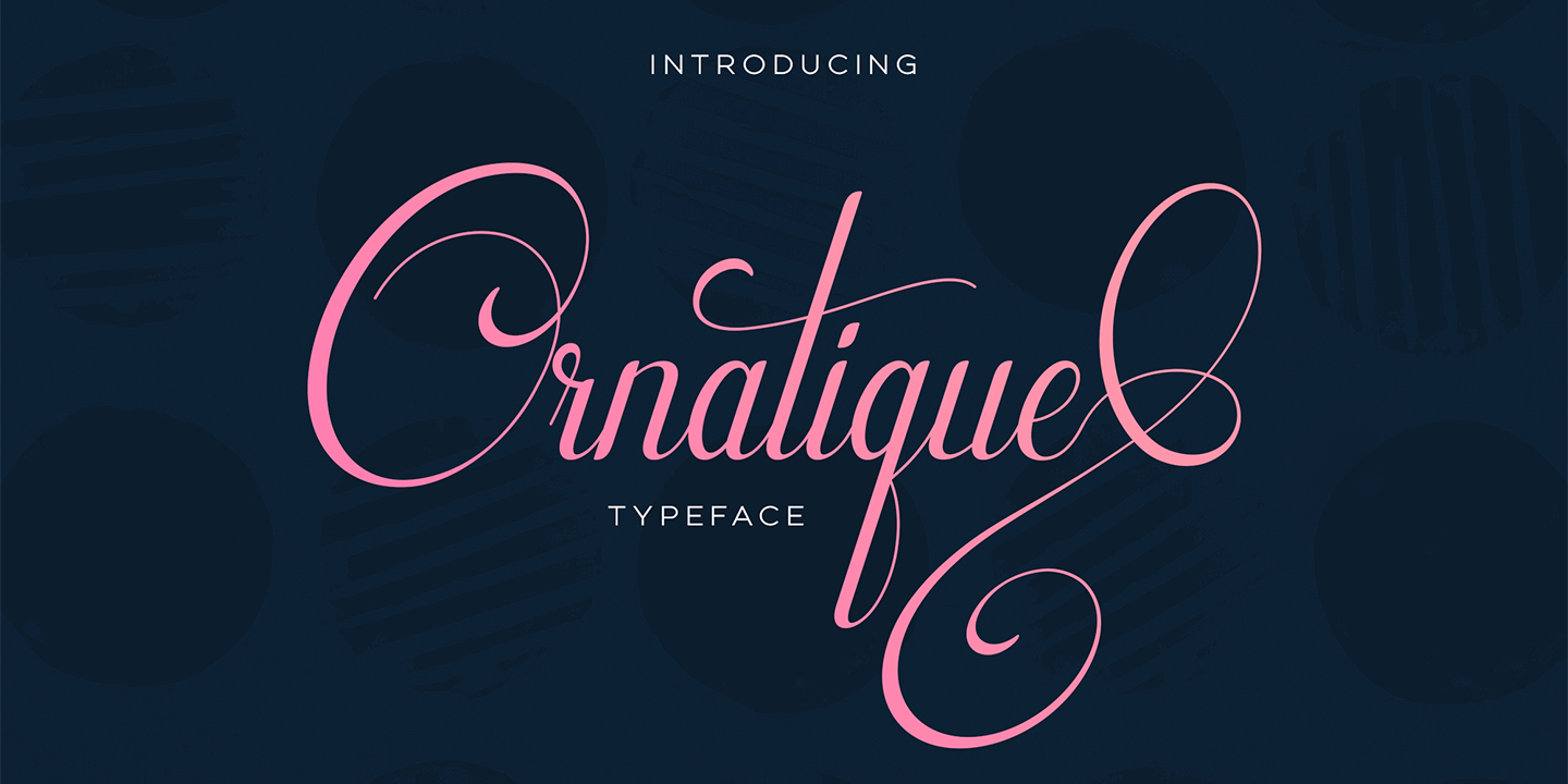 Ornatique Font Poster #1