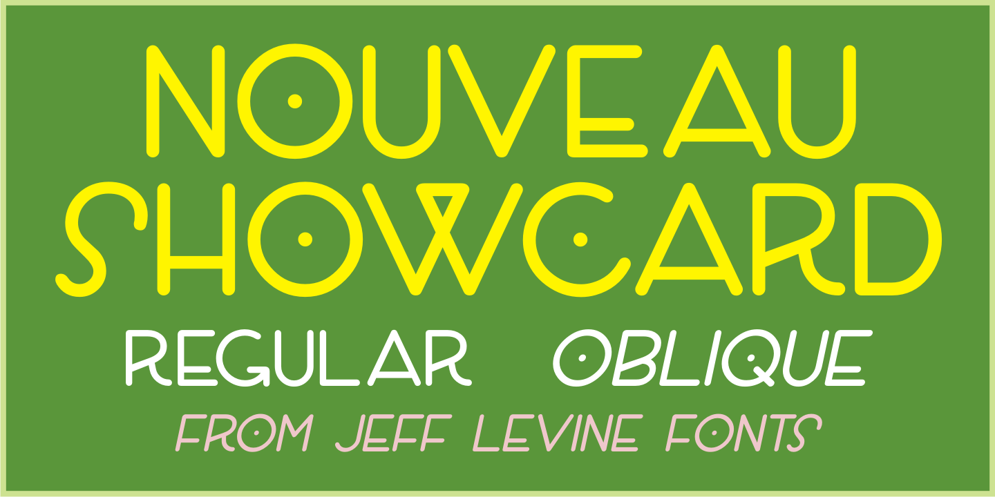 Nouveau Showcard Font Poster #1