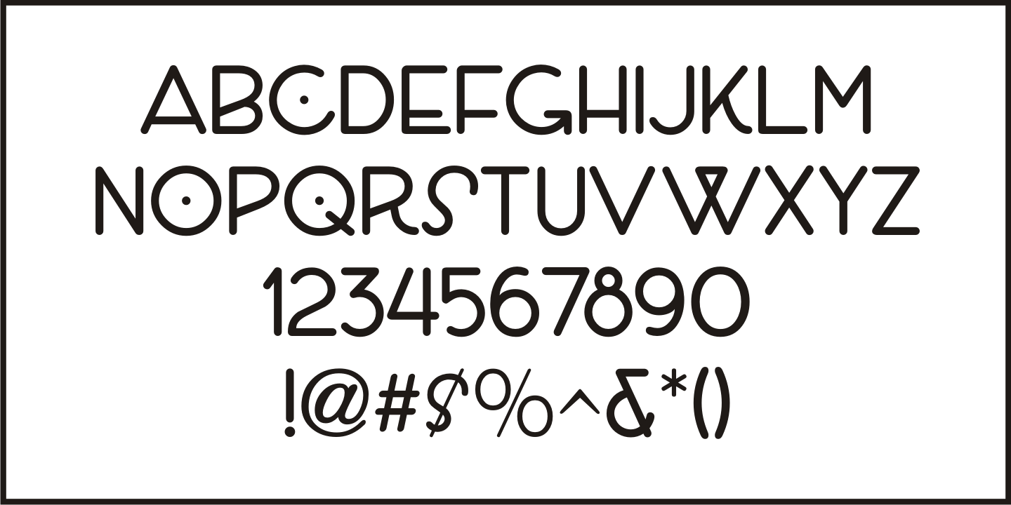Nouveau Showcard Font Poster #3