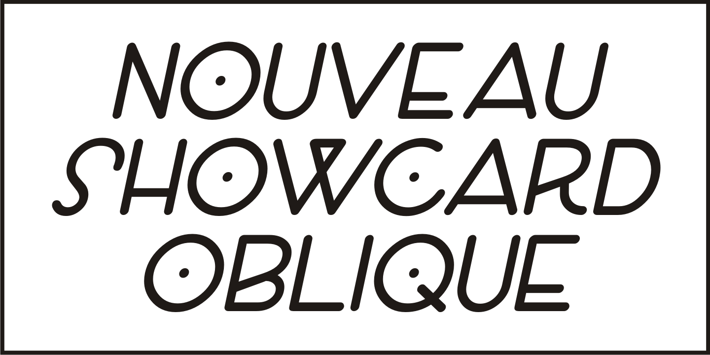Nouveau Showcard Font Poster #4