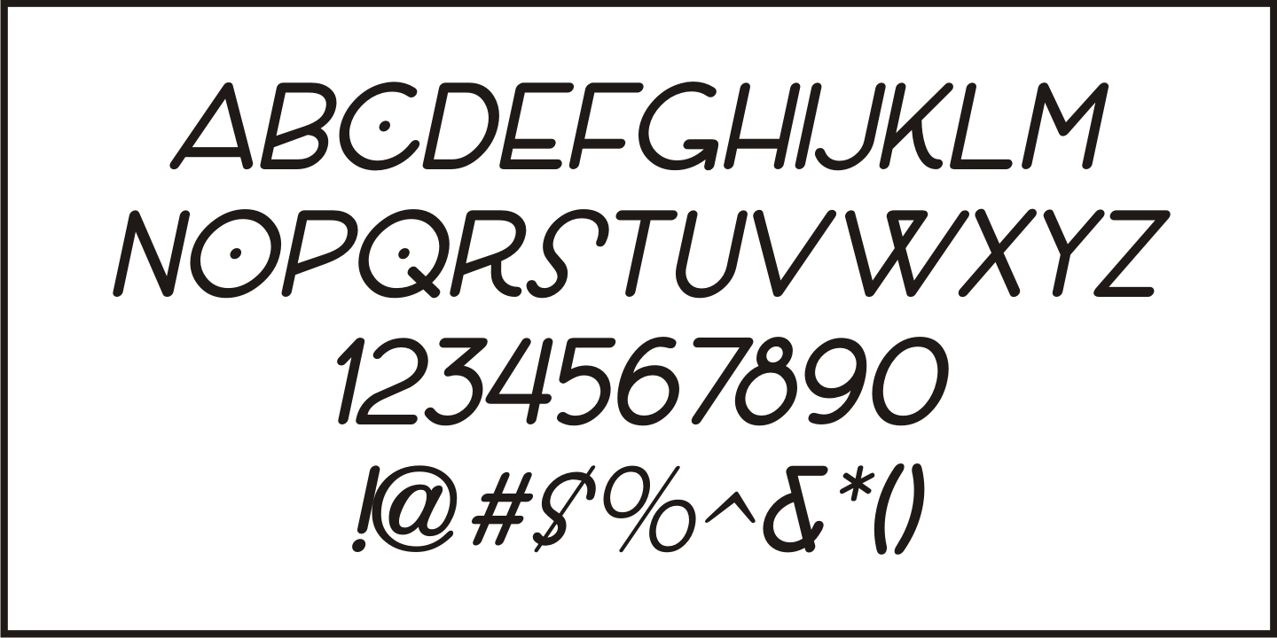 Nouveau Showcard Font Poster #5