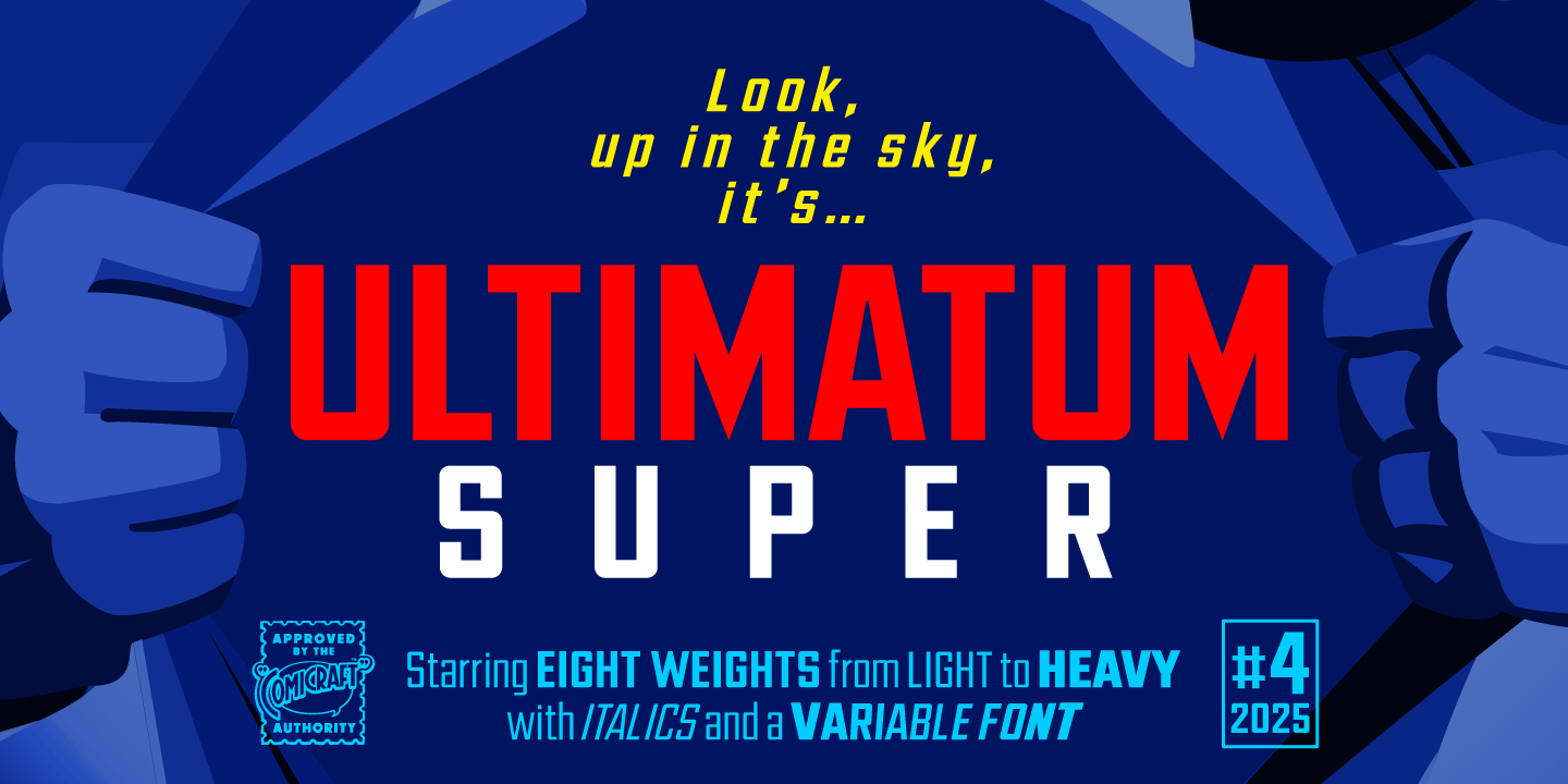 Ultimatum Super Font Poster