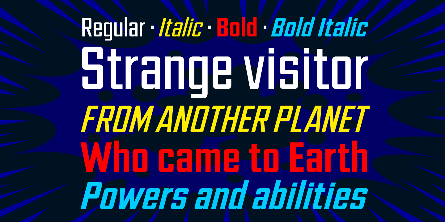 Ultimatum Super Font Poster #1