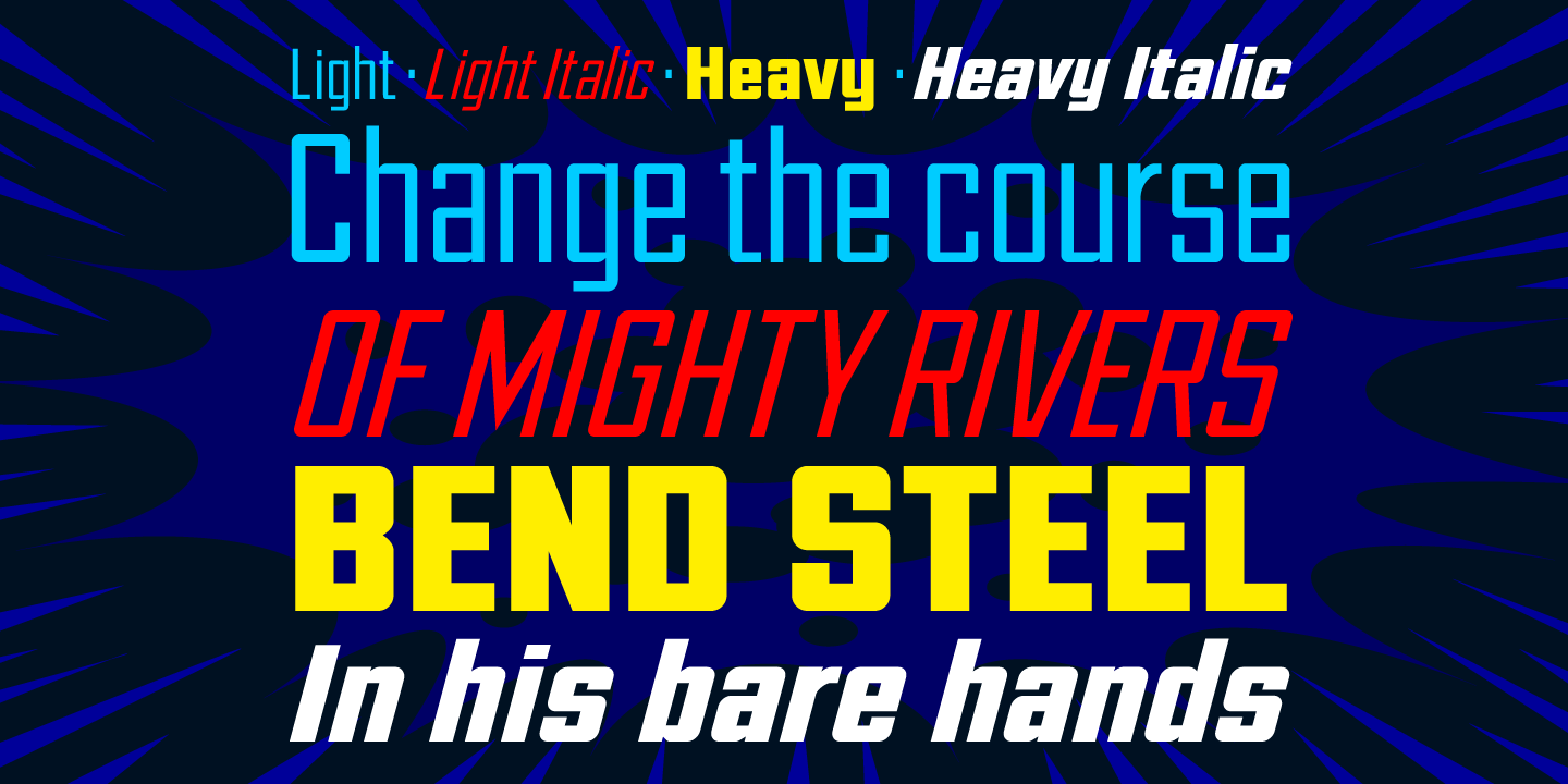 Ultimatum Super Font Poster #1