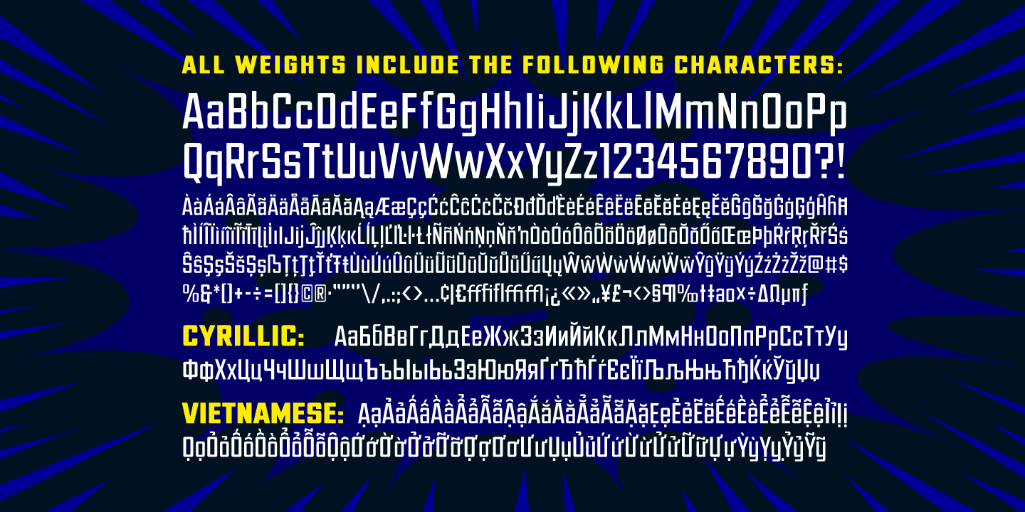 Ultimatum Super Font Poster #1