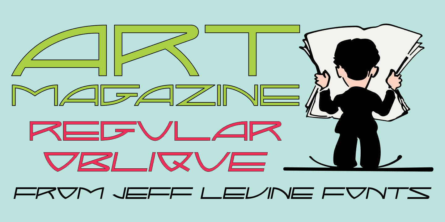 Art Magazine Font Family Poster