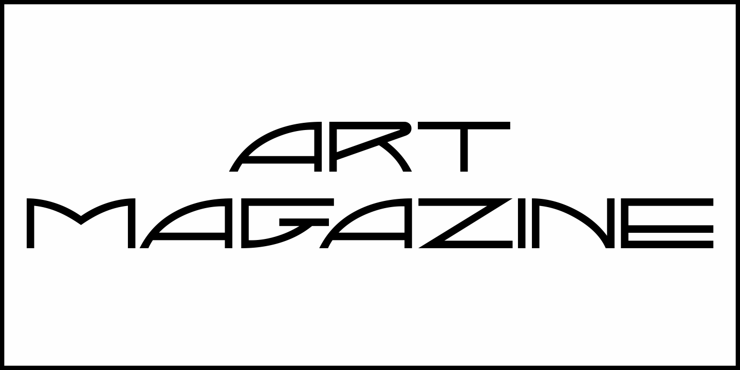 Art Magazine Font Poster #2