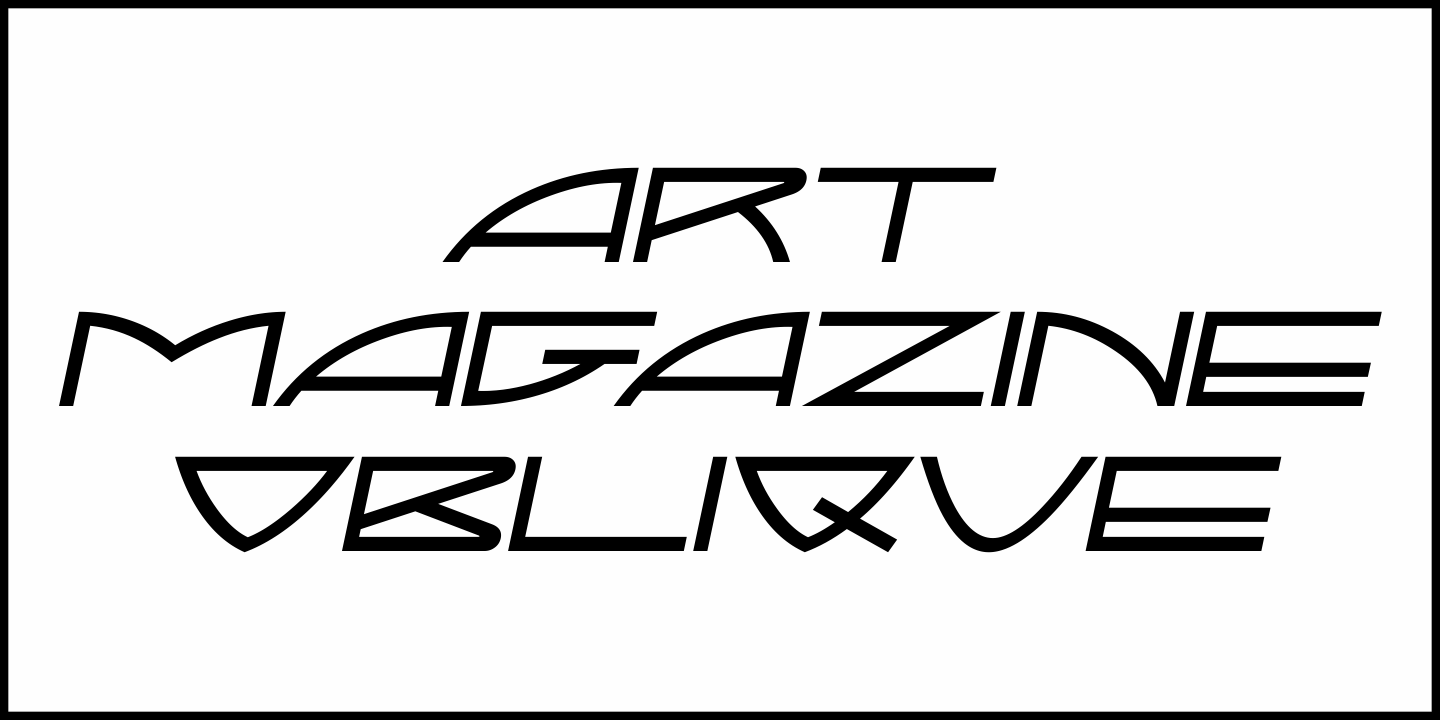 Art Magazine Font Poster #4