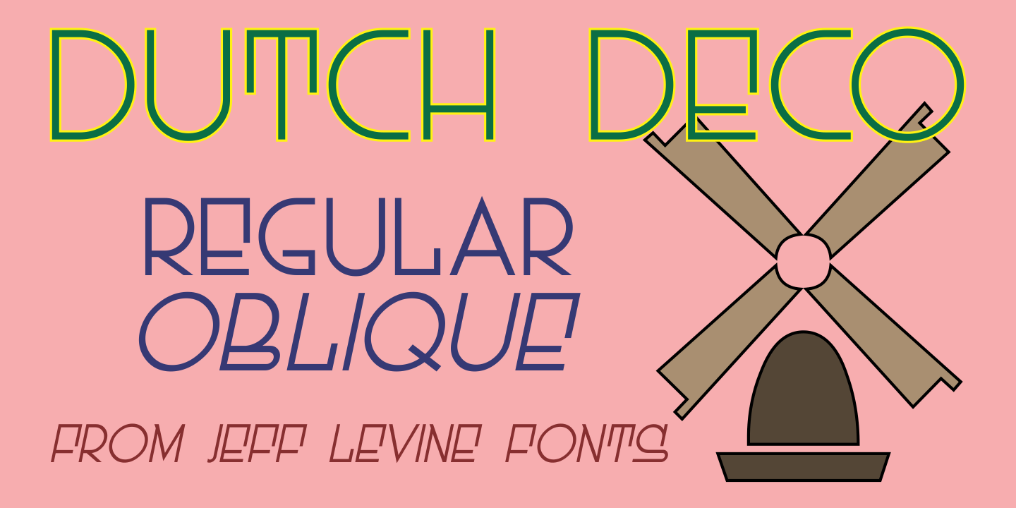 Dutch Deco Font Family Poster