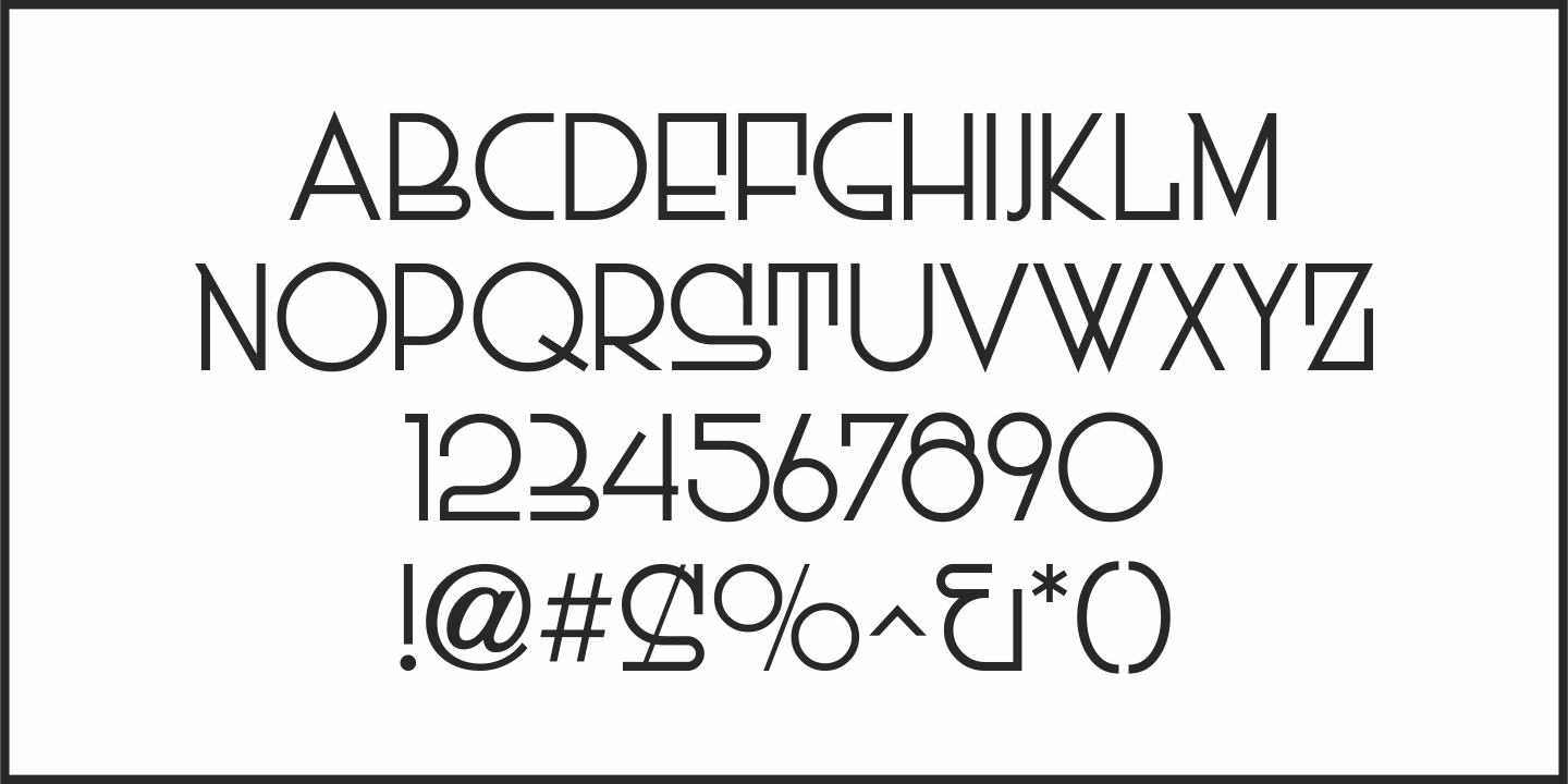 Dutch Deco Font Poster #3