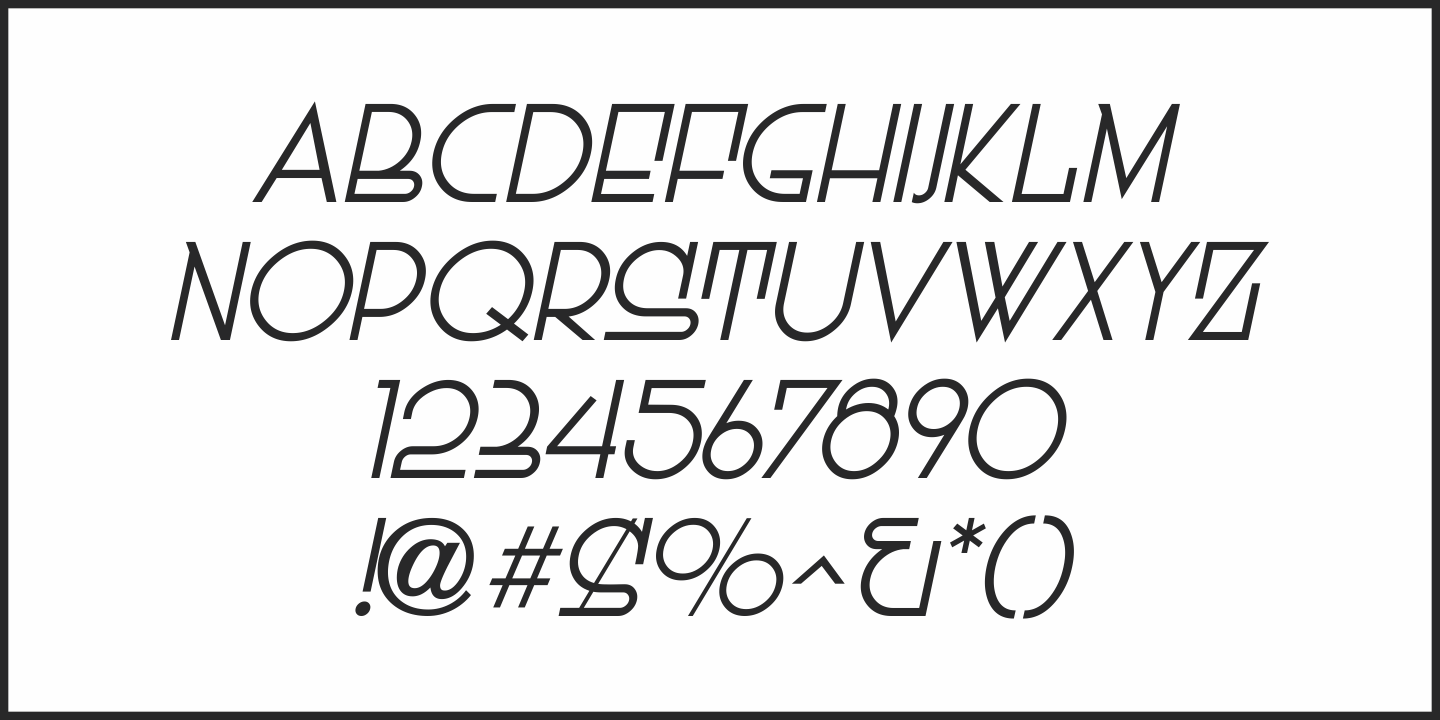 Dutch Deco Font Poster #5
