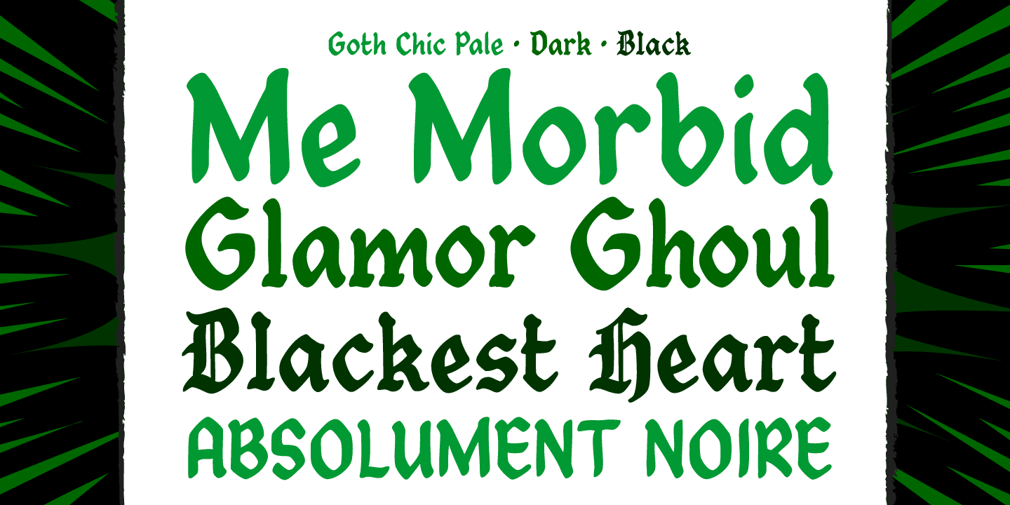 Goth Chic Font Poster #1
