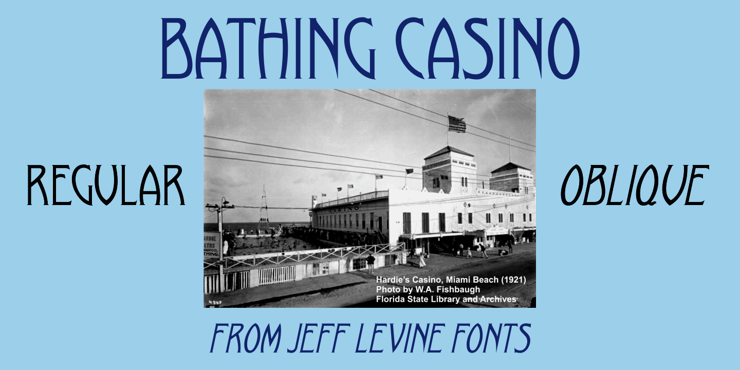 Bathing Casino Font Family Poster