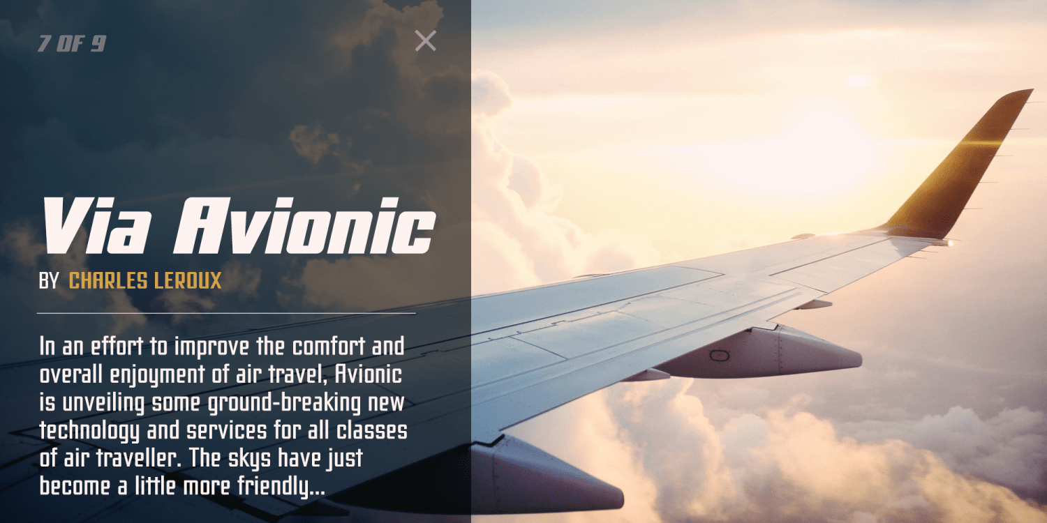 Avionic Complete Font Poster #5