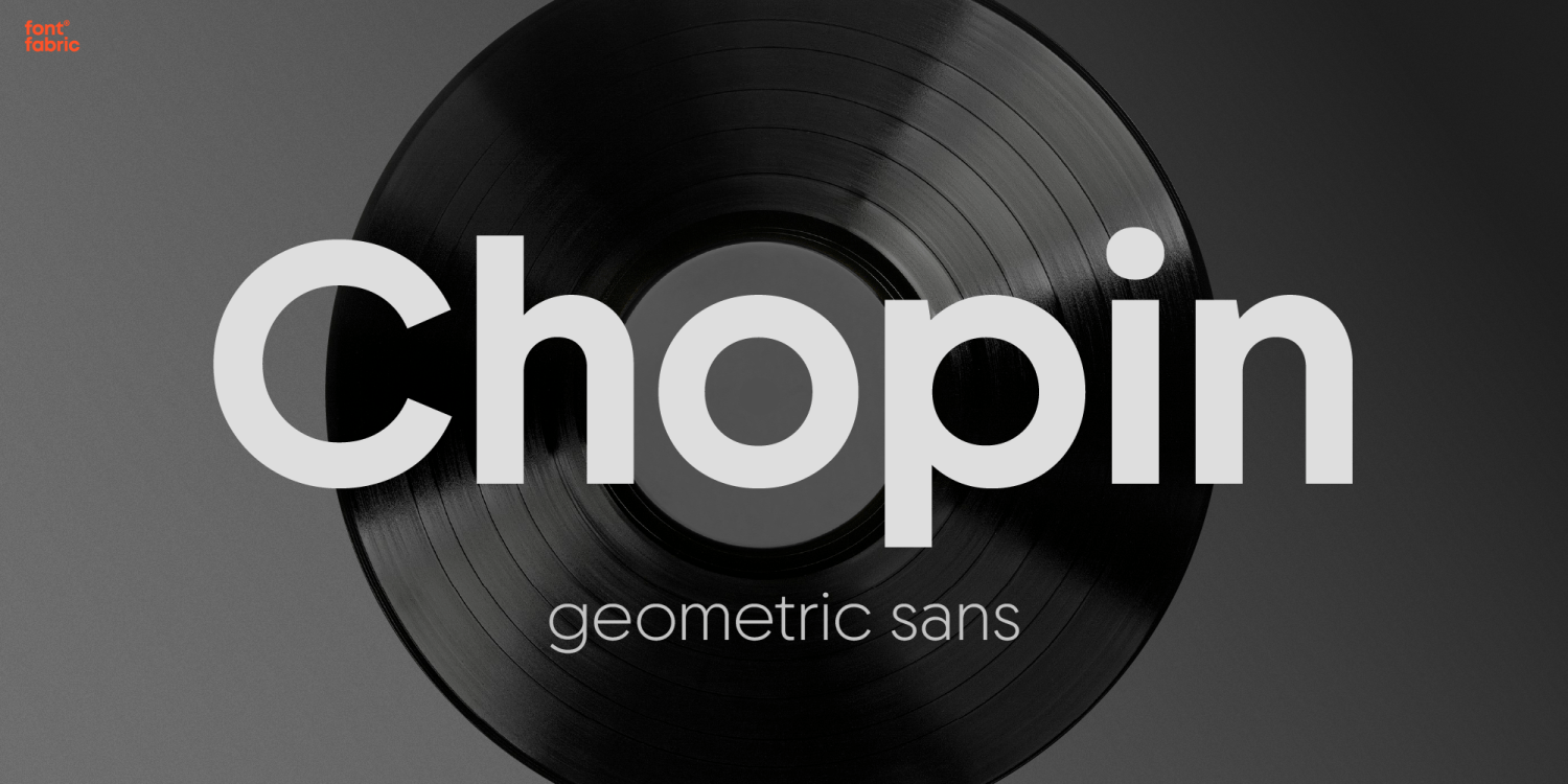 Chopin Font Poster
