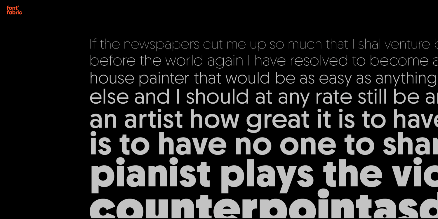 Chopin Font Poster #1