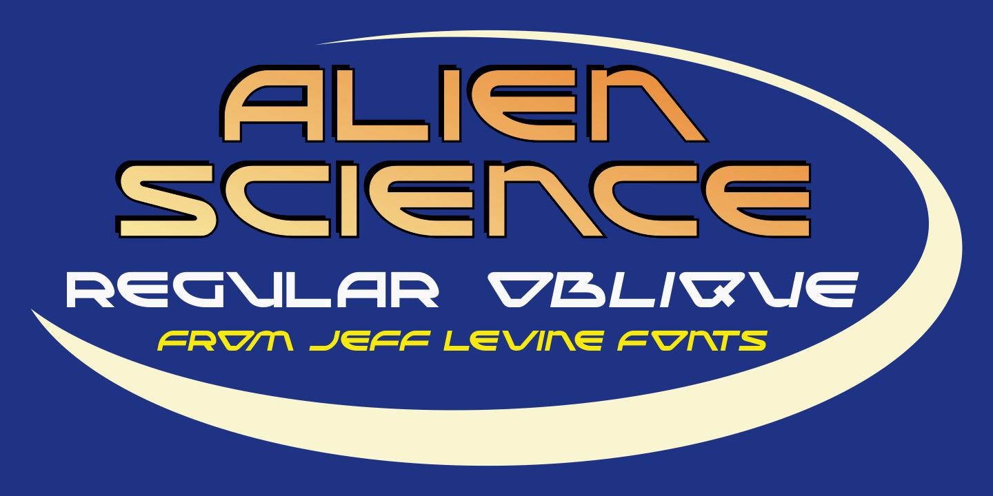Alien Science Font Poster #1