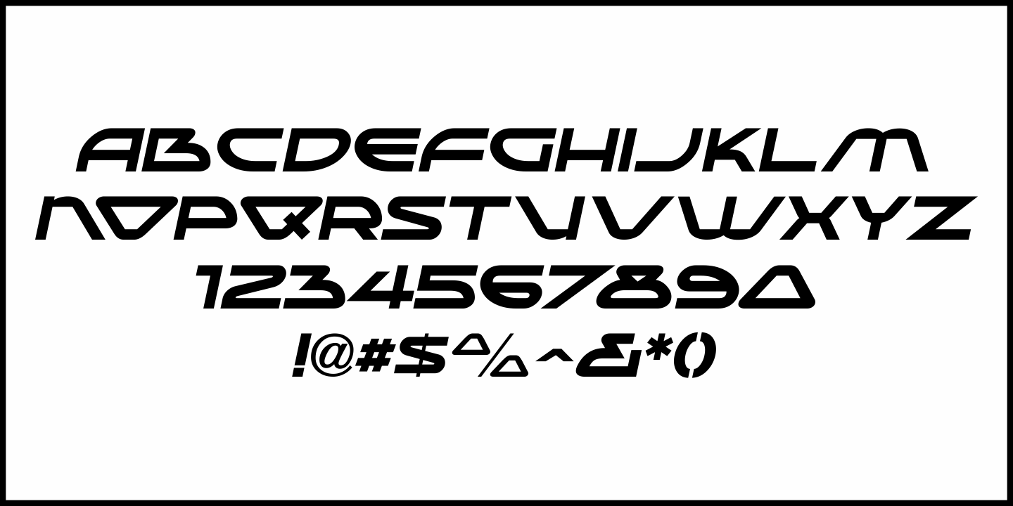 Alien Science Font Poster #1