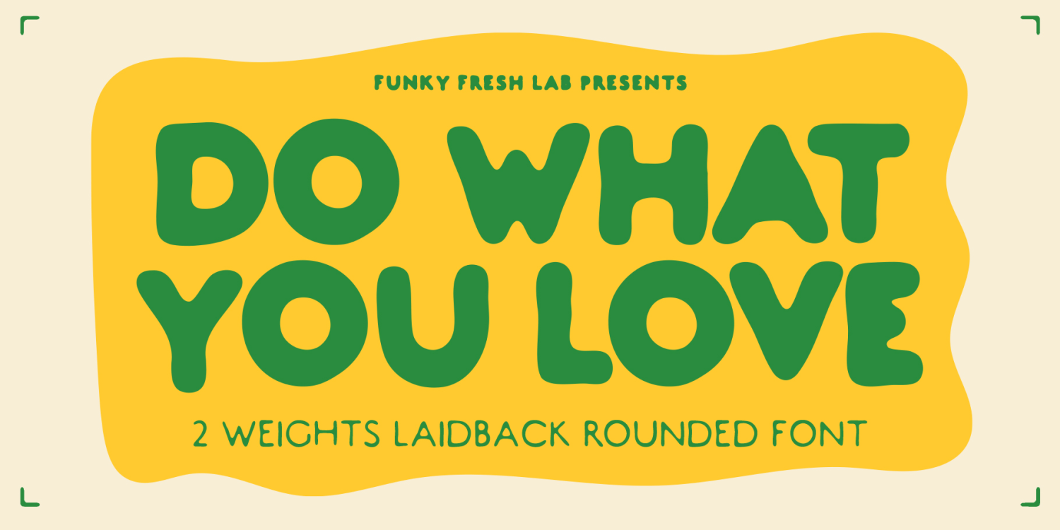 Do What You Love Font Poster #1