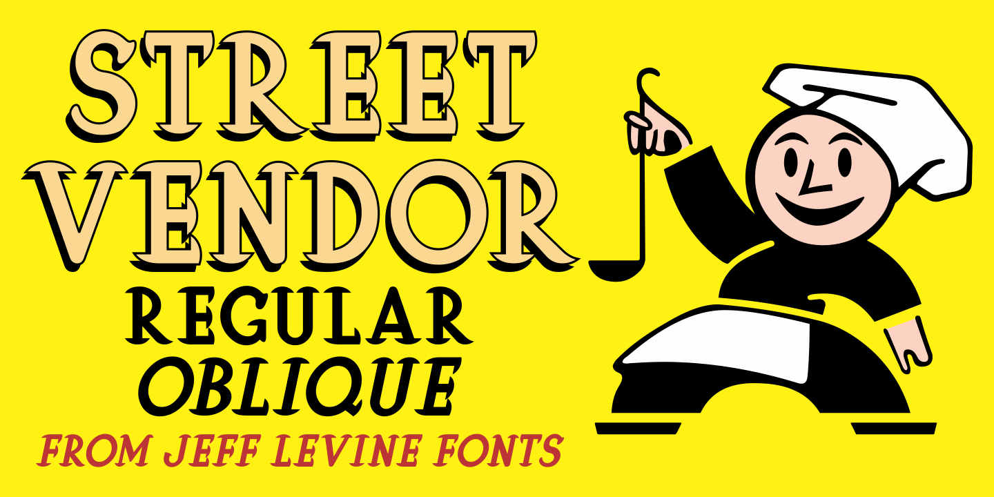 Street Vendor Font Family Poster