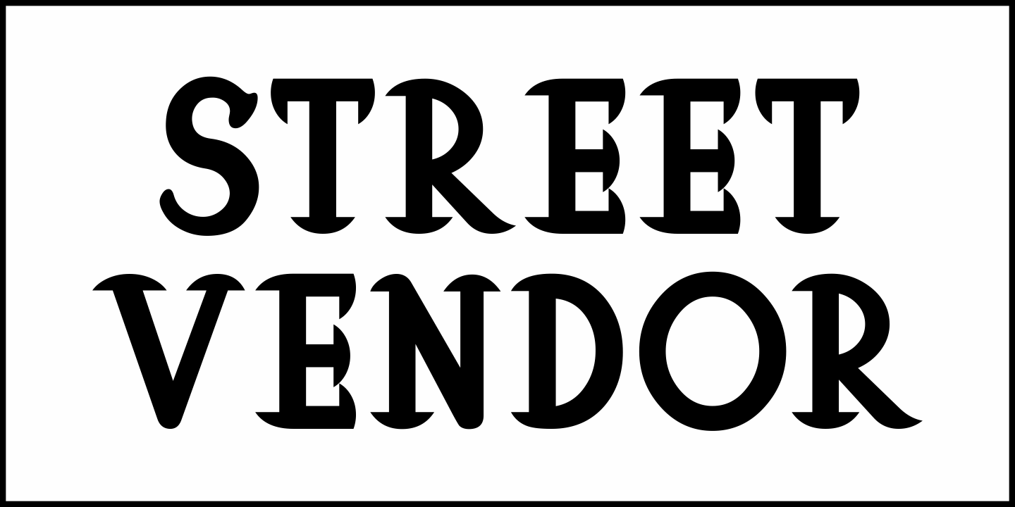Street Vendor Font Poster #2