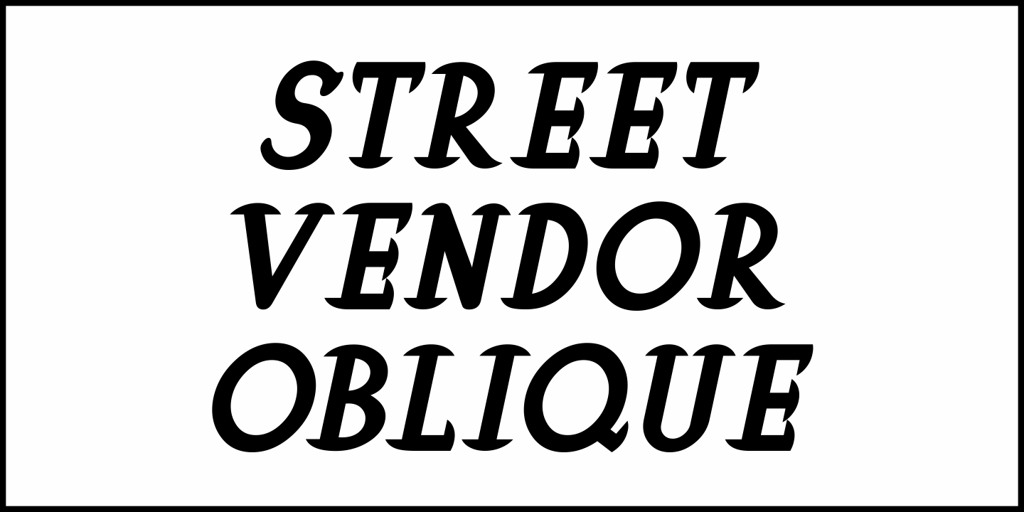 Street Vendor Font Poster #5