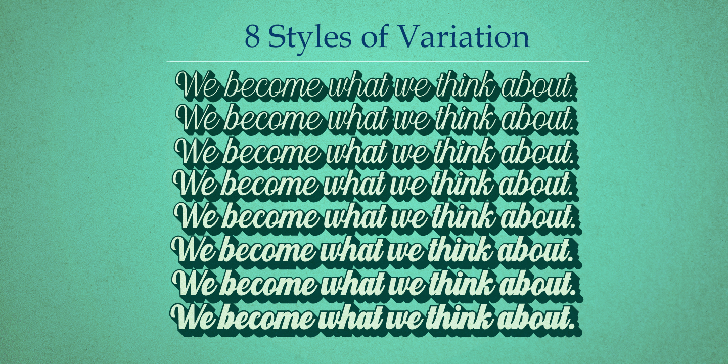 Bentley Variations Font Poster #3