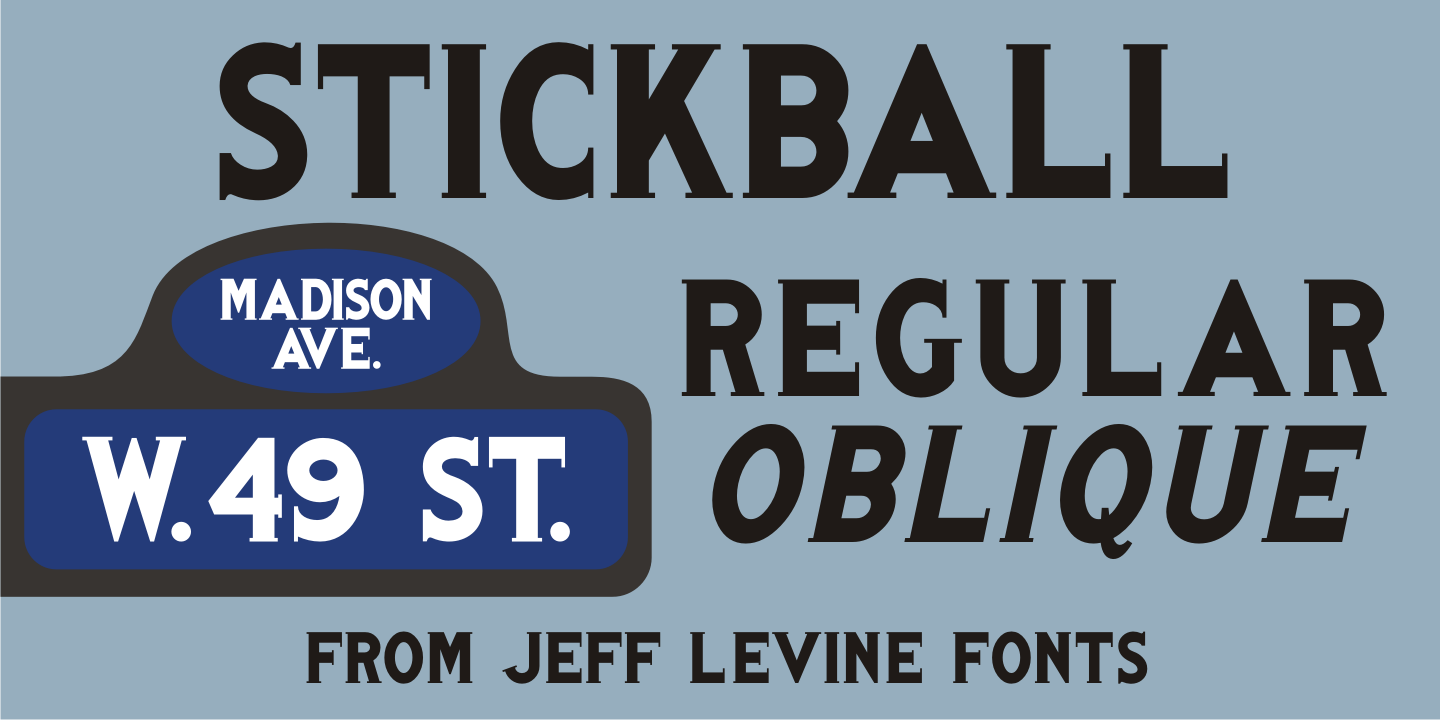 Stickball Font Poster #1